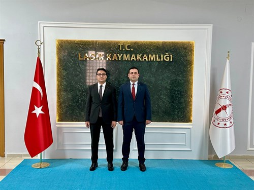 Kaymakam KORKMAZ Ladik Kaymakamı Sn. Muhammet ÖZBALTA’yı Makamında Ziyaret Etti